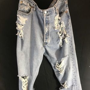 Distressed Denim Custom Levi’s CutUps